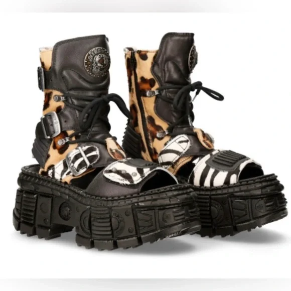 NEWROCK 28〜29cm New Rock | Shoes | New Rock Animal Print Platform Sandal